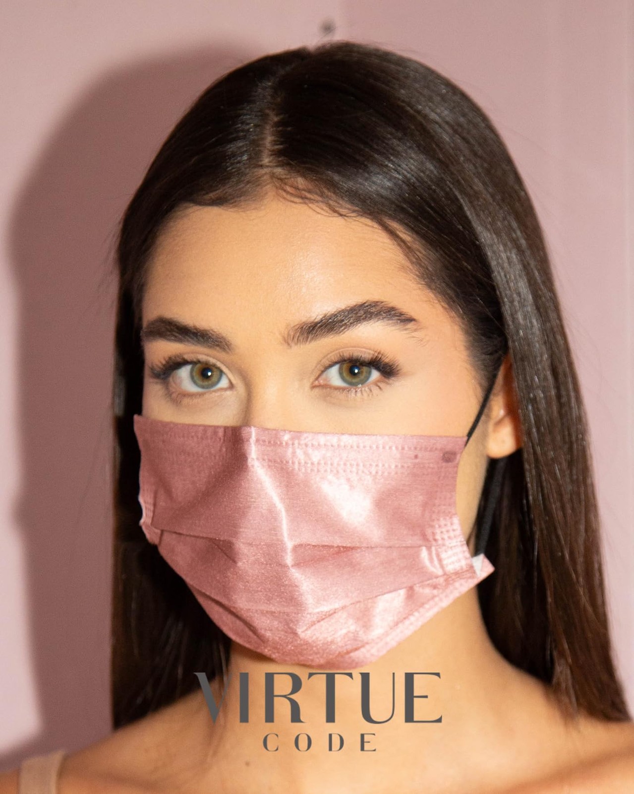 VIRTUE CODE Support Face Masks – Soft 3 Ply 50 Count (Pack of 1), Earth Tones