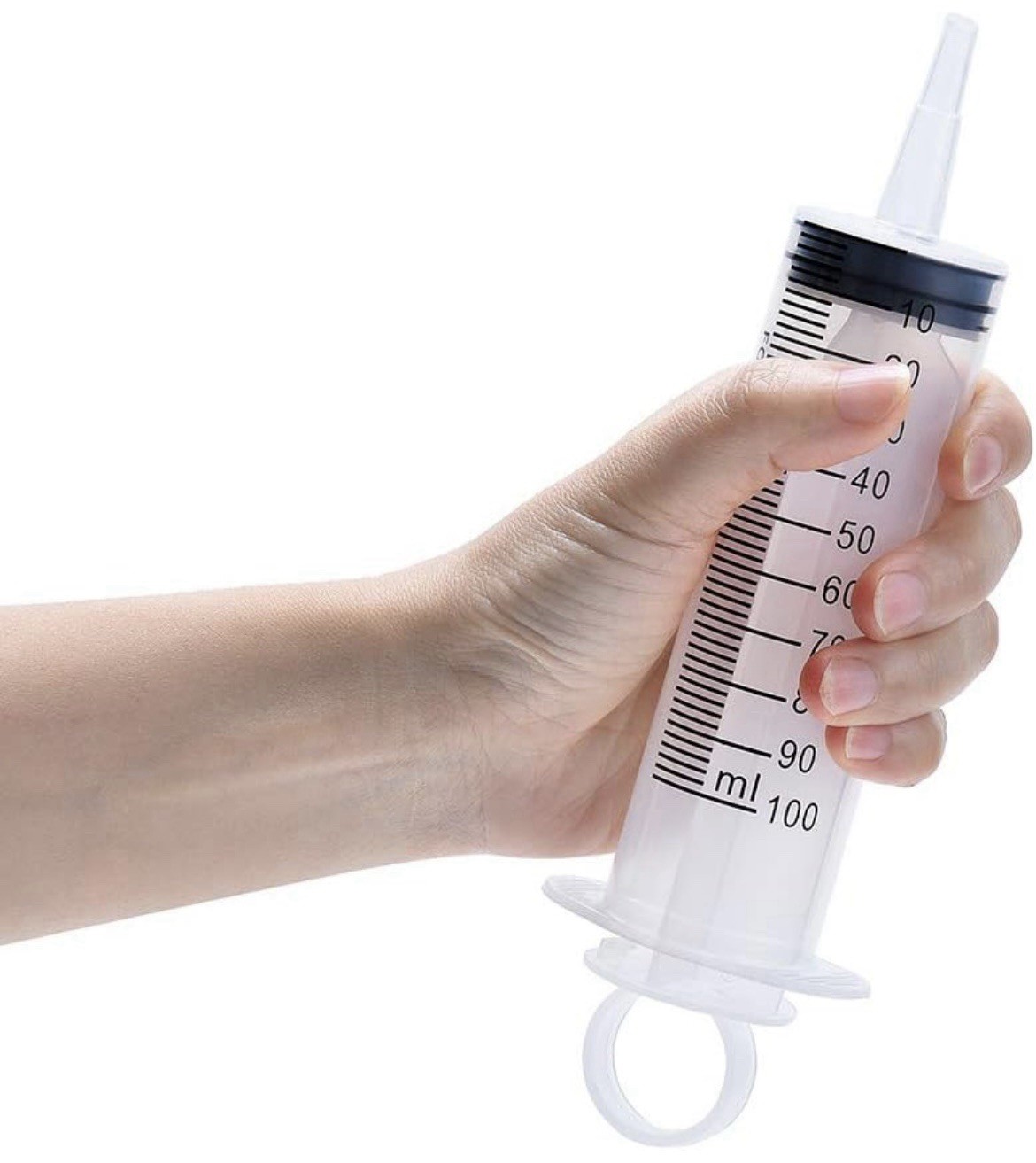 2 Pack 100ml Syringes with Tip Adapter, Sterile Slip Tip Syringe