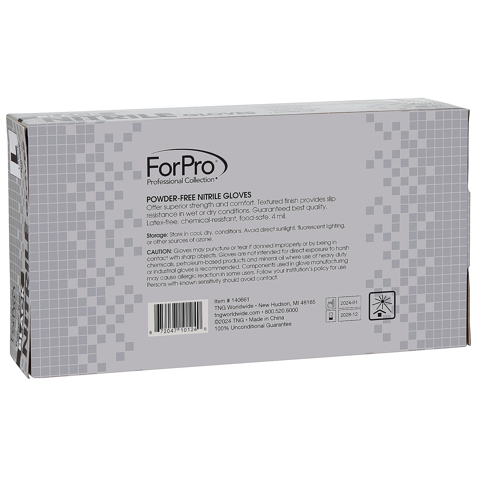 ForPro Disposable Nitrile Gloves, Chemical Resistant, Powder-Free, Latex-Free…