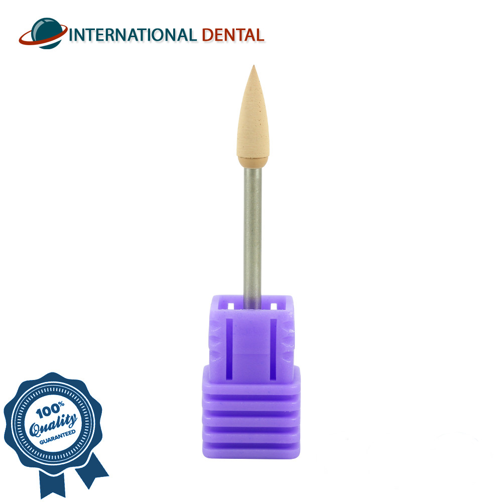 Dental Lab MDT Flame Shape Zirconia Polisher Bur Ø4.0 X 13.0mm Restorations Tool