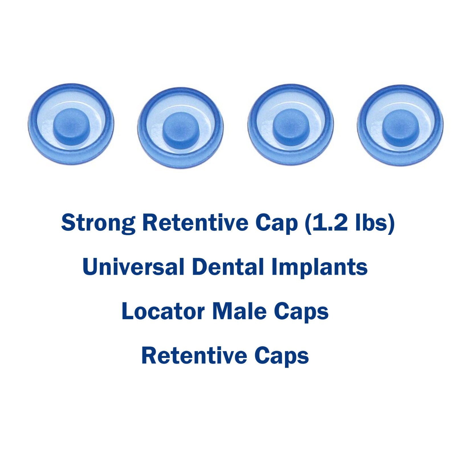 Dental Attachment Abutment & Overdenture Male Caps KITS Tool for Hiossen Ø3.2M