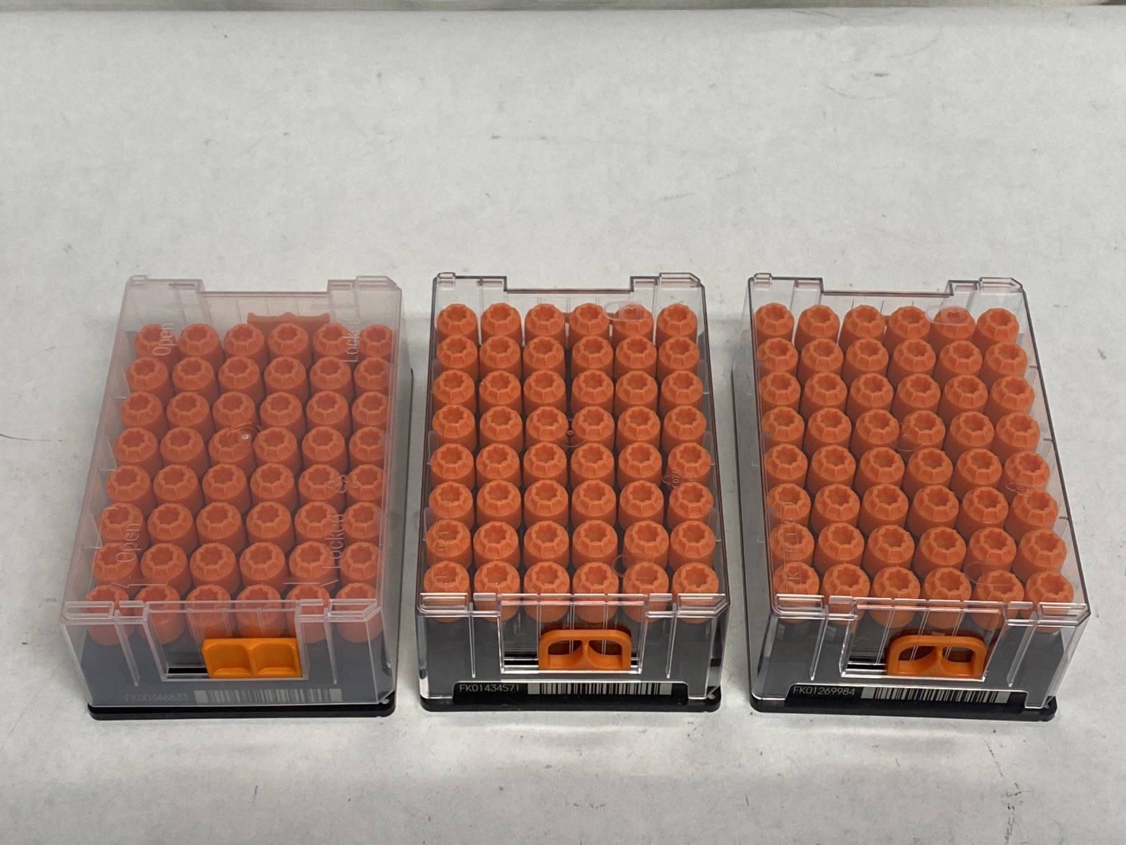 AZENTA Tri-Coded Cryo 1.5mL 1.6mL 1.9mL Storage Vials in 48-Place Locking Racks