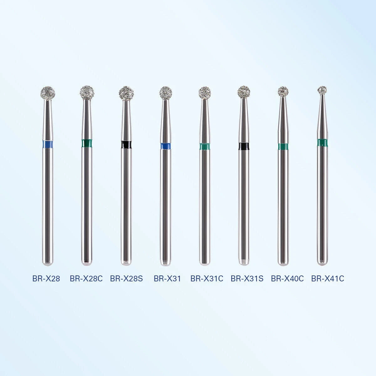 10 Pcs/Pack Surgical Coarse Medium Grit BR Type Ball Round FG XL Diamond Burs
