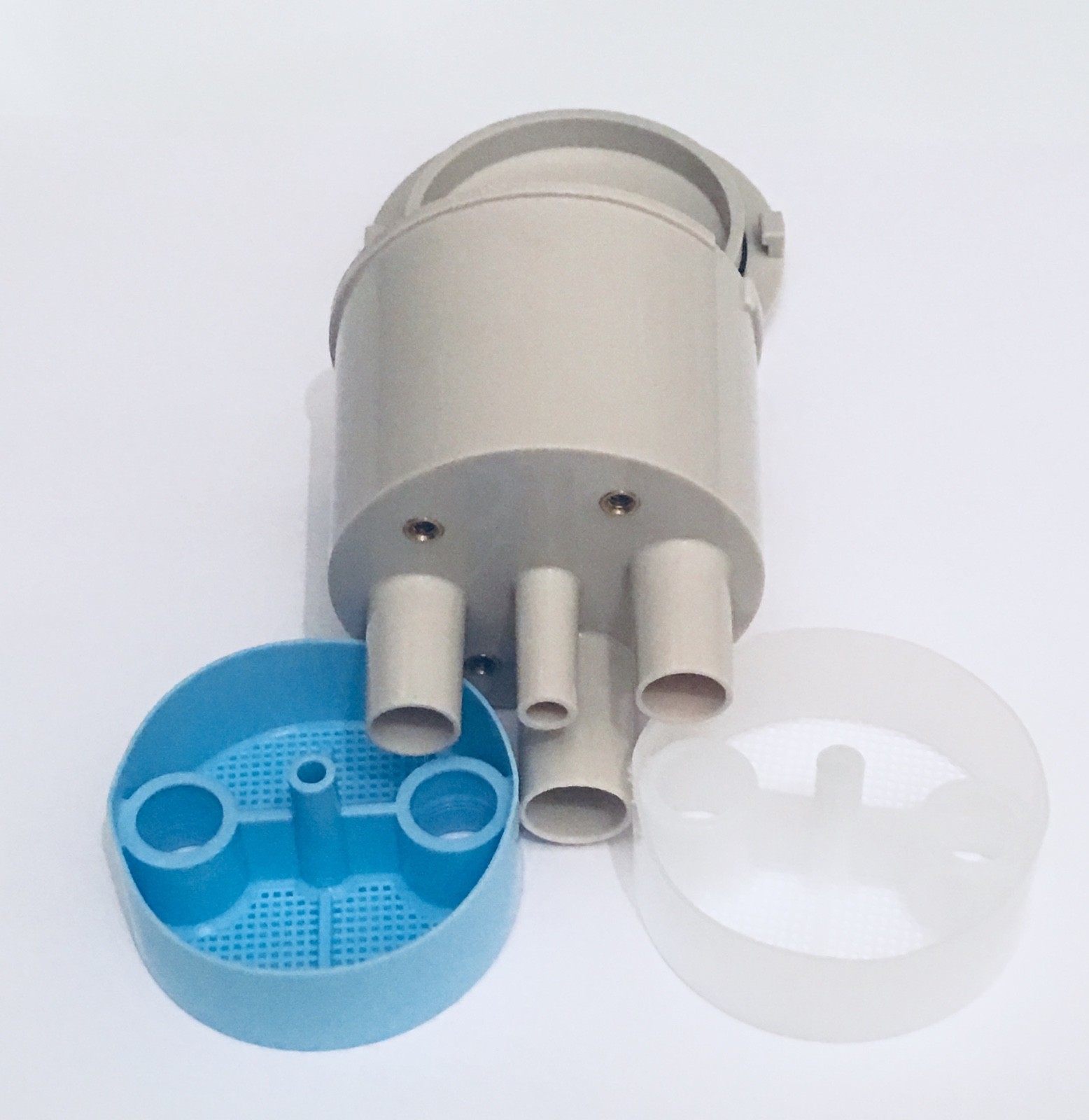 2-1/8″ Type A Vacuum Canister BOTTOM PORT – Twist Lid Dental Vacuum Evacuation