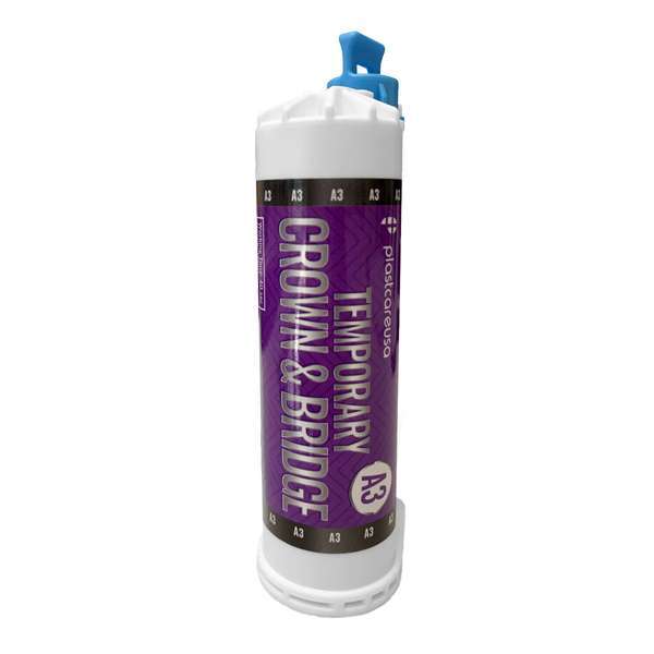plastcareusa Temporary Crown & Bridge Material (10:1) – Shade A3, 50 mL