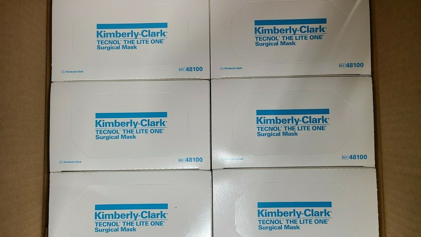 Kimberly Clark Tecnol The Lite one Tie-On Surgical masks Box of 50 masks # 48100