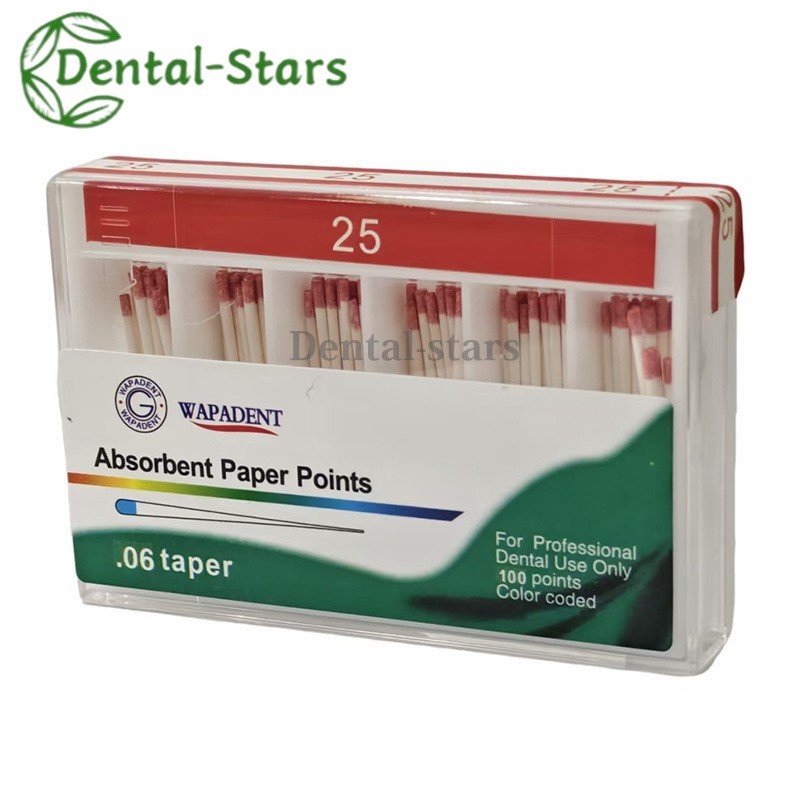 Dental Endodontic Absorbent Points Paper Points Taper 02/04/06/F Assorted #15-40