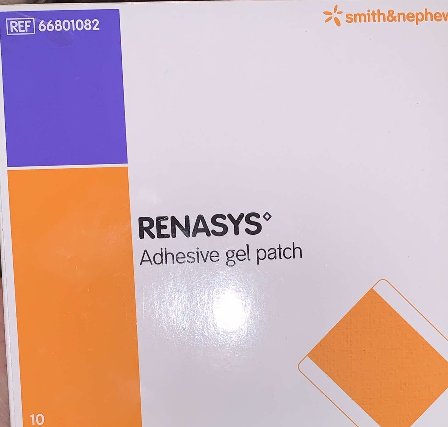 Smith & Nephew RENASYS Adhesive Gel Patch Wound Dressing 10cm x 7cm 66801082