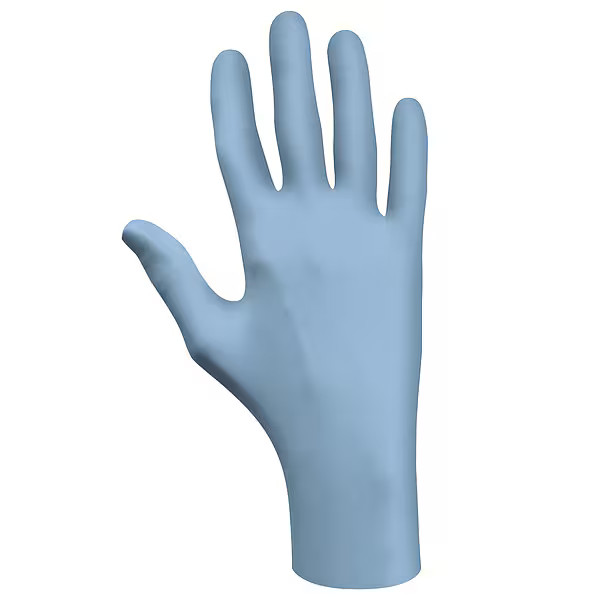 Showa 7502PF, Disposable Gloves, 2.5 mil Palm, Nitrile, Powder-Free, S ( 7 ),