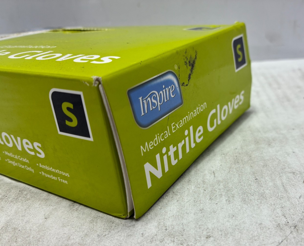 Inspire Medical Gloves Nitrile Gloves Black 100 Count Small INSBKNGV2-S