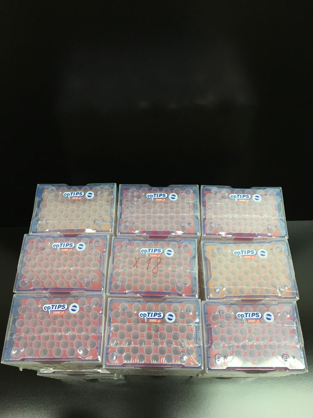 EPPENDORF ep T.I.P.S. REF 022492071 Pipette Tips Reloads 2500uL Lot 18 Racks