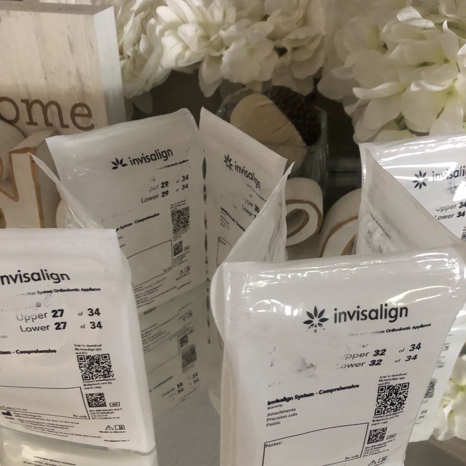 Invisalign trays 9 upper/lower sets Arts & Crafts! New Never Opened Not