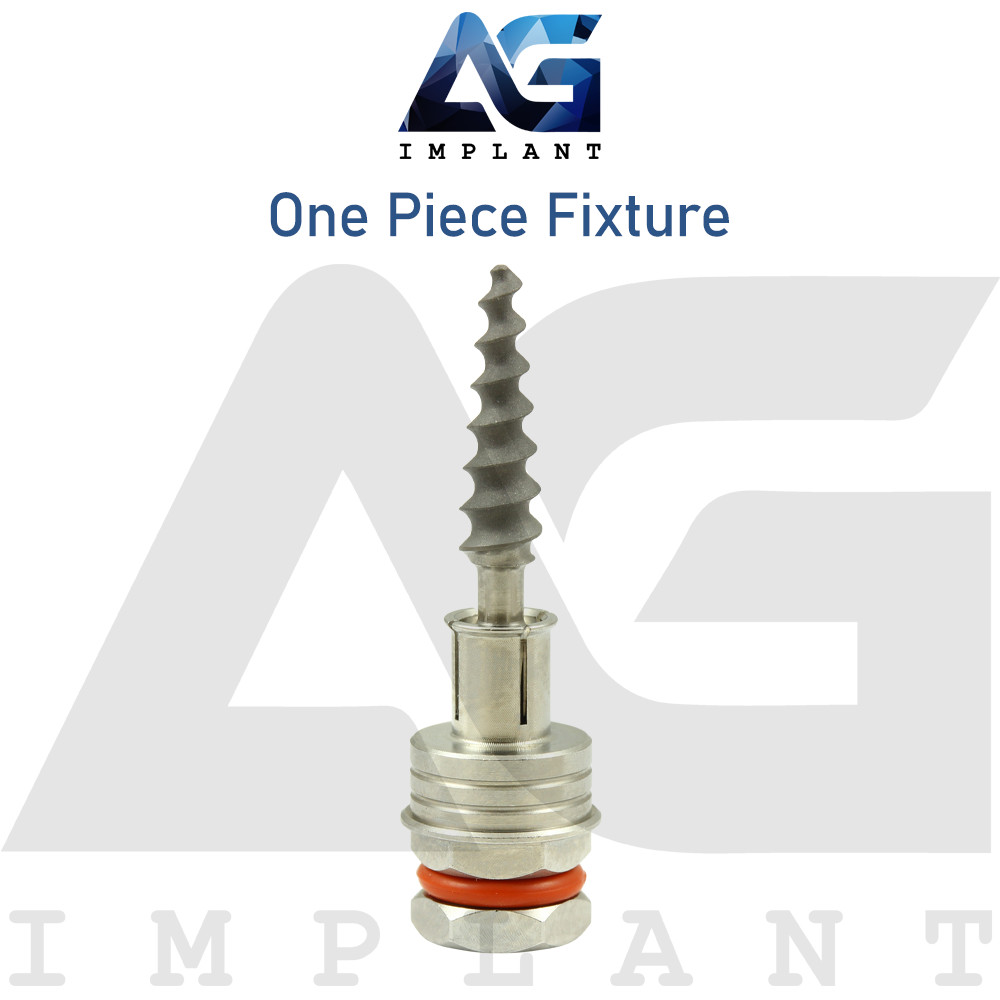 One Piece Fixture System Titanium Prosthetic Integrated SLA Surface Dental