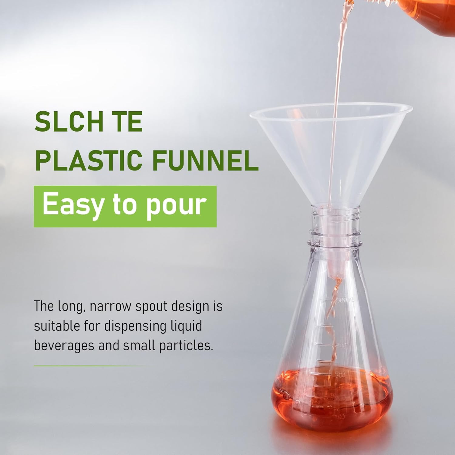 Plastic Funnel, 150mm Polypropylene Powder Funnel for Laboratory and Daily Di…
