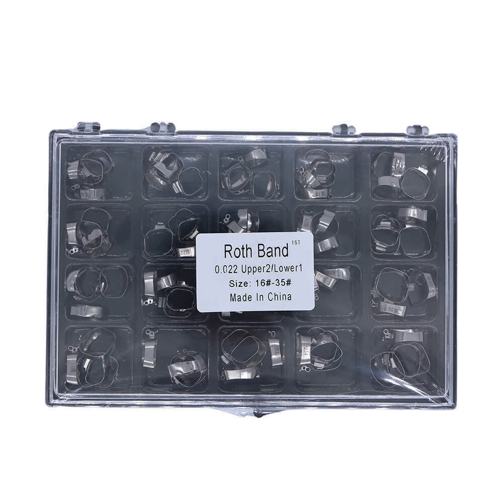 Dental Orthodontic 16#-35 Bands with Buccal Tube 1st Molar Roth.022 U2/L1 20 set