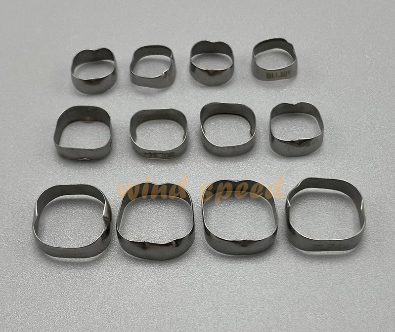 10set/40pcs Dental Orthodontic 1st Molar Bands Roth 022 Plain Molar Band 29-44+