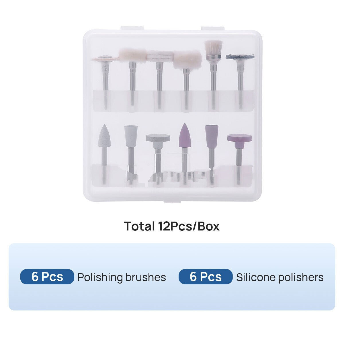 Dental Lab Composite Polishing Burs Kit Ceramics Disc Burs 35 Pcs/12 Pcs Brushes