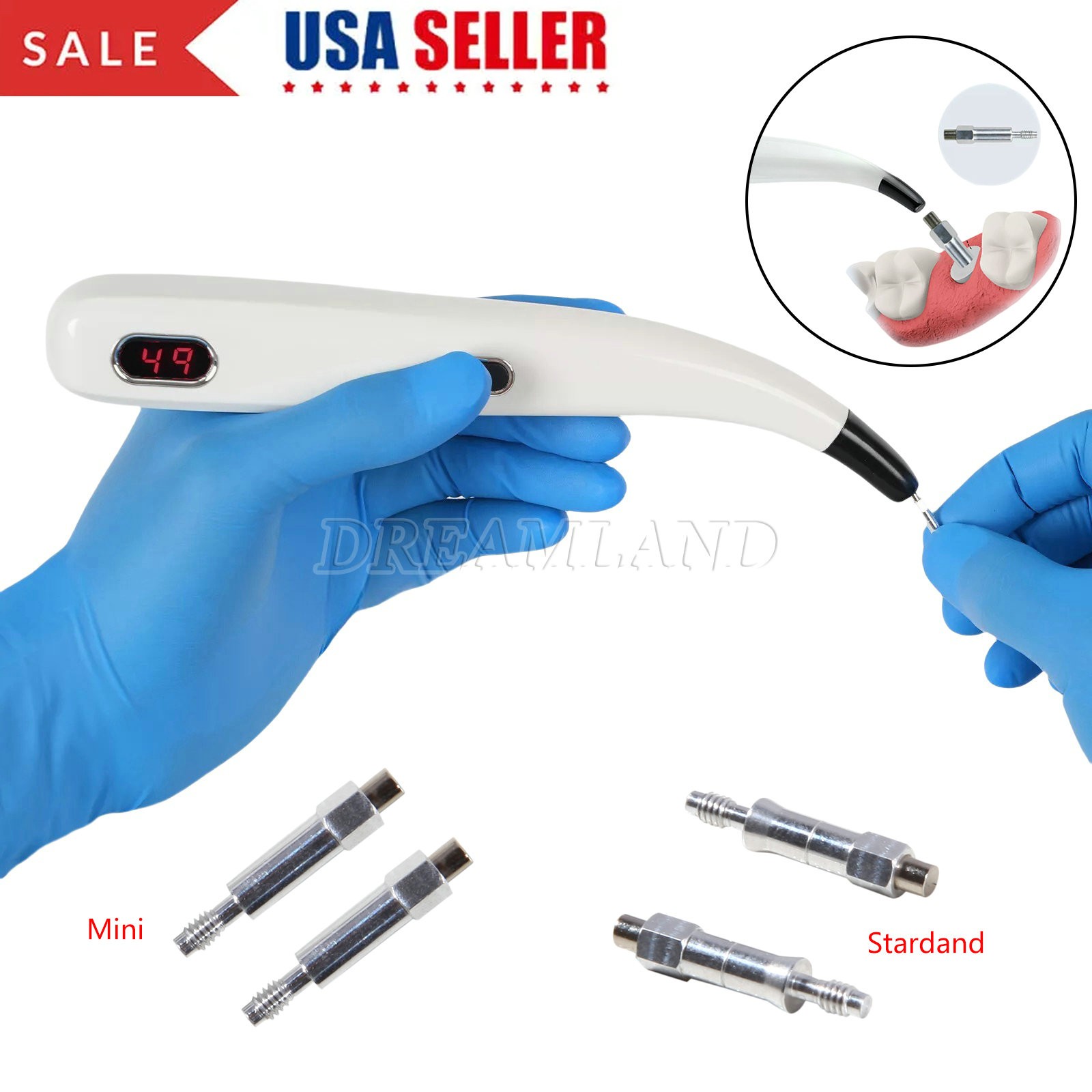 10 NSK PANA MAX Style Dental High Speed Push Button Handpiece 4 Hole Fit SANDENT