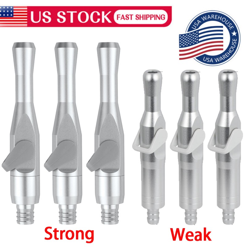 5*Dental Universal Saliva Ejector Suction Valves SE/HVE Tip Adaptor Strong&Weak