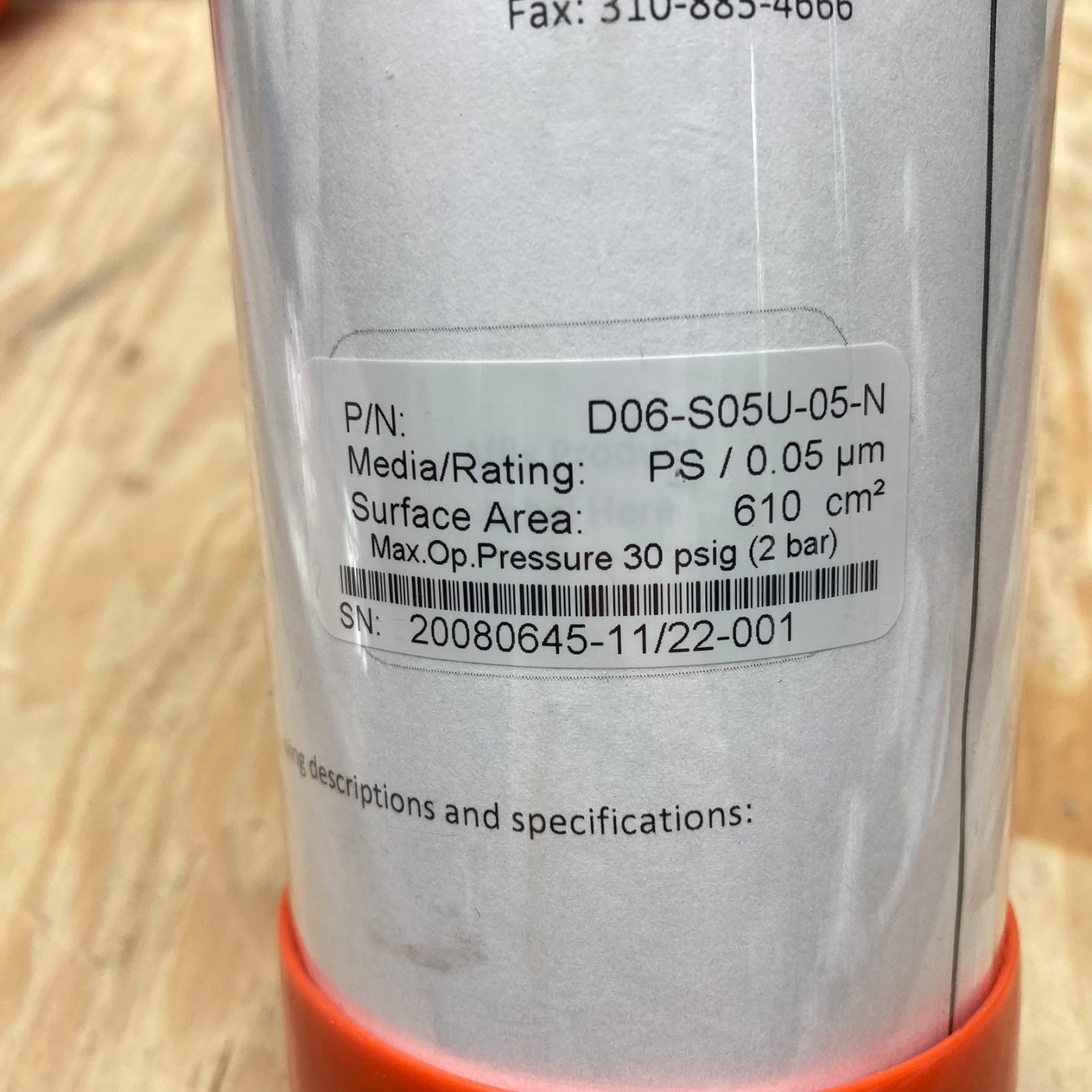 New Repligen MidiKros Hollow Fiber Filter PS 0.05um D06-S05U-05-N