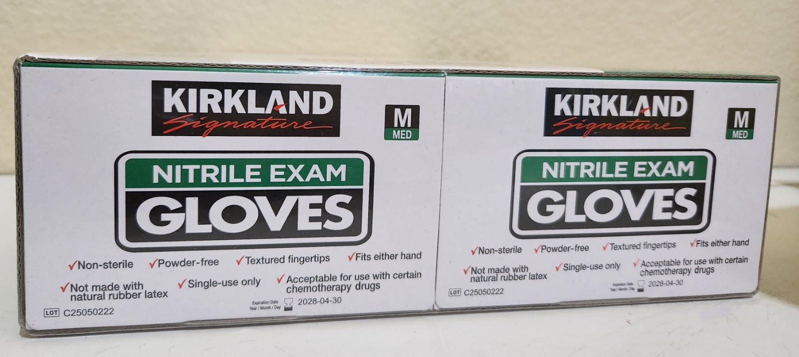 Kirkland Signature Nitrile Exam Gloves, Medium 400 Multipurpose Count