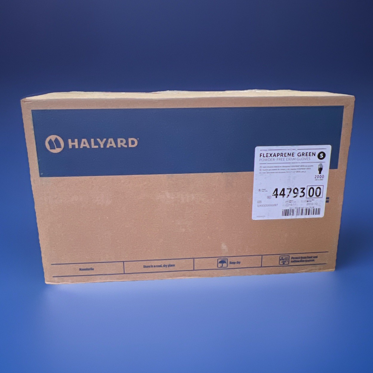 Halyard Health 44793 Flexaprene Green Exam Chloroprene Glove Small Case *READ*