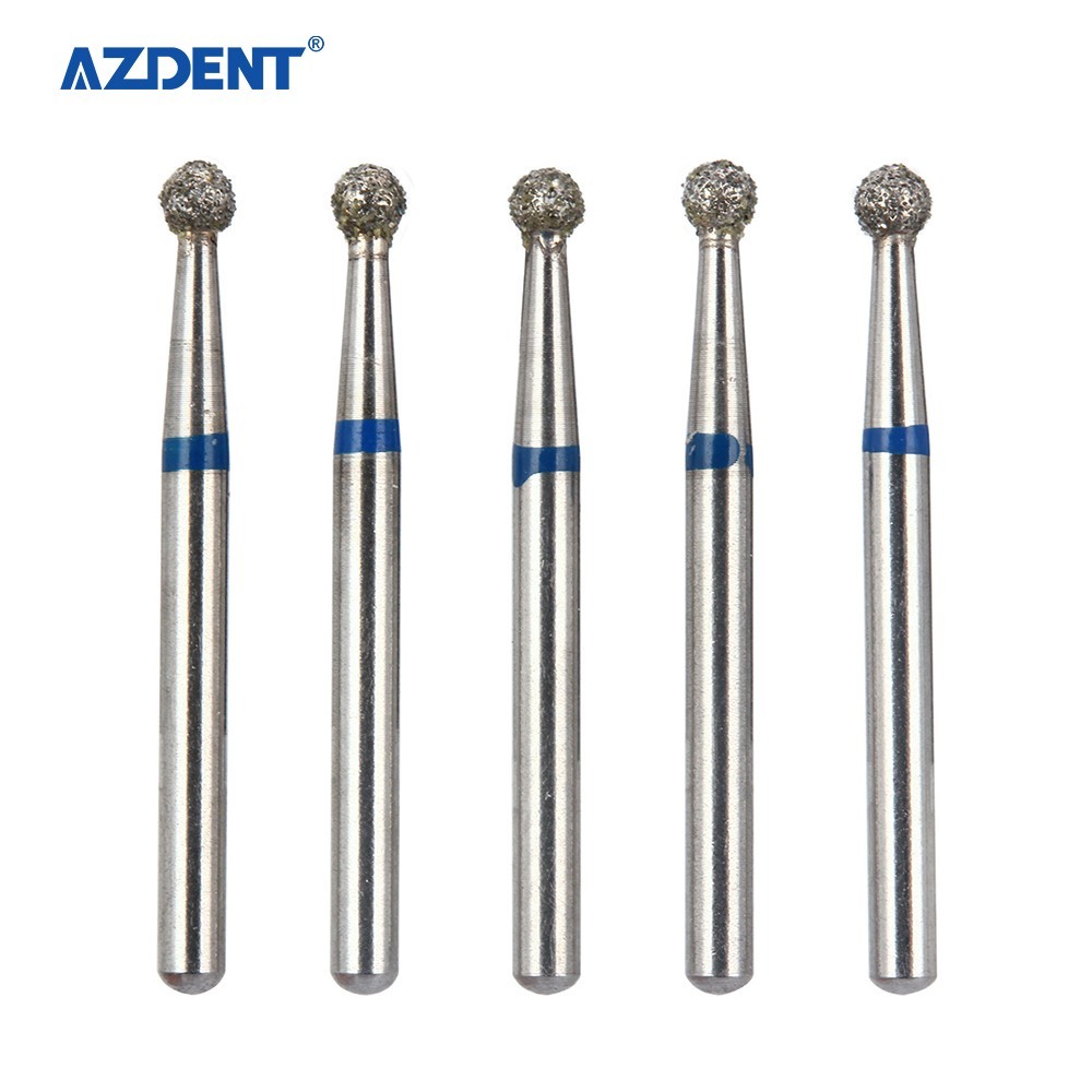 AZDENT Dental Diamond Burs FG For High Speed Handpiece Friction Grip 100 Models