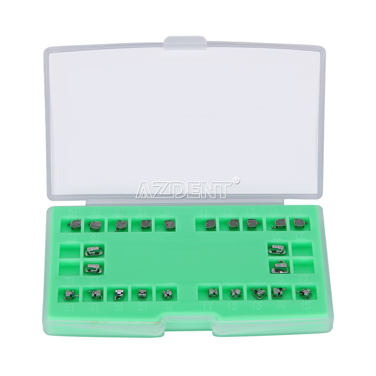 5 Kits Dental Brackets Passive Self Ligating Mini ROTH 0.022 345Hook+Buccal Tube