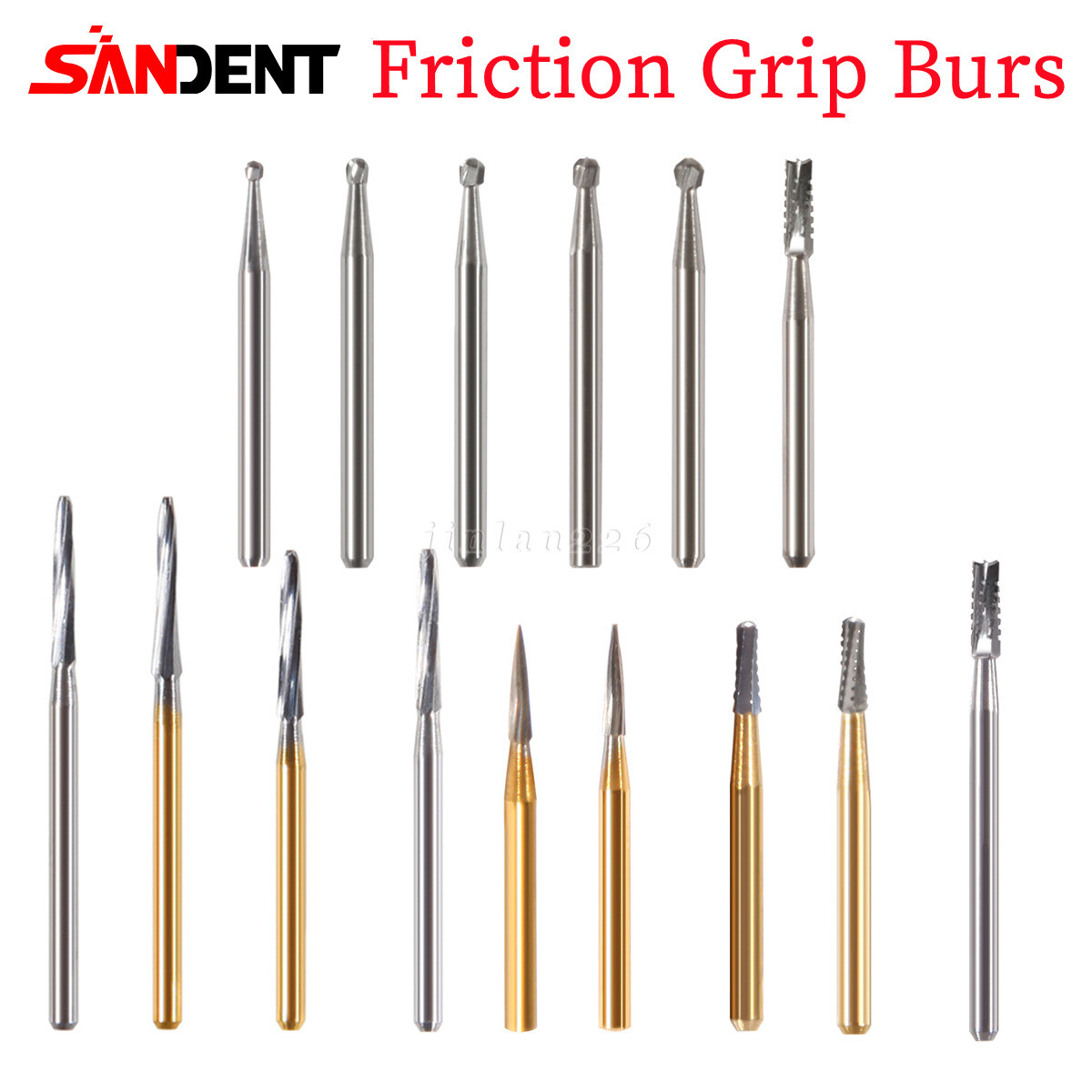 Brocas de pulido de fresas carburo de tungsteno dental FG Recorte / Acabado Bur