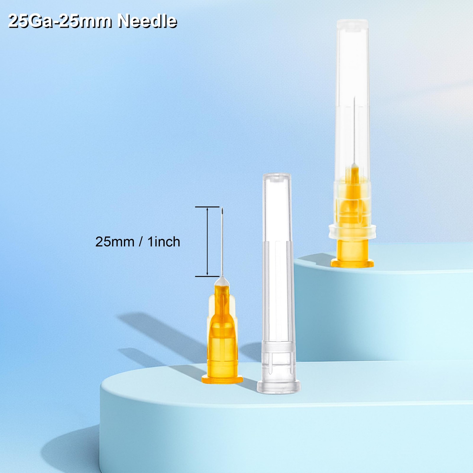 25G Luer Lock Needle 1 Inch Dispensing Tools, Disposable Individually Sterile…