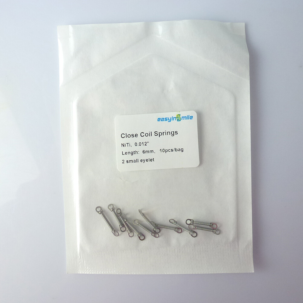 Easyinsmile Dental Orthodontic NITI Closed Coil Springs 010″/012″ 6/9/12mm 10Pcs