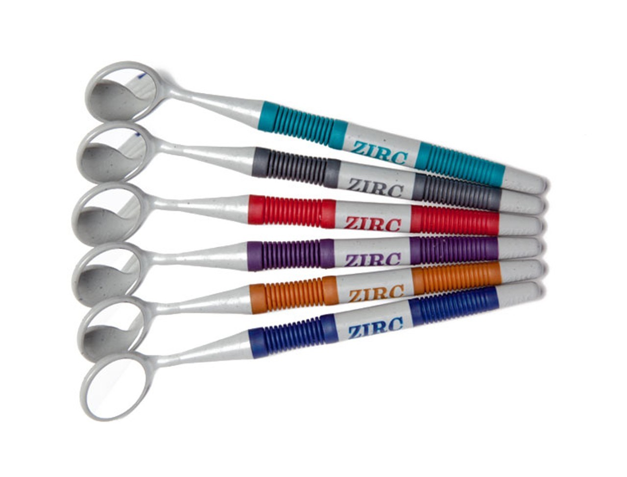ZIRC Crystal HD # Thin Grip Assorted Mouth Mirror Jewel (12pk) USA Made New