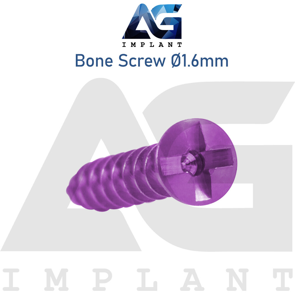 20 Titanium Screw Ø1.6mm Guided Regeneration GBR Dental Membrane Fix System