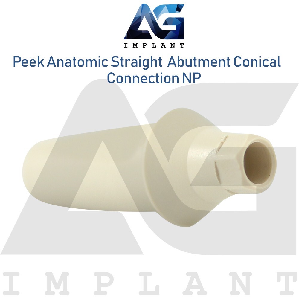 5 Peek Temporary Anatomic Straight Prosthetic System NP Conical Connection