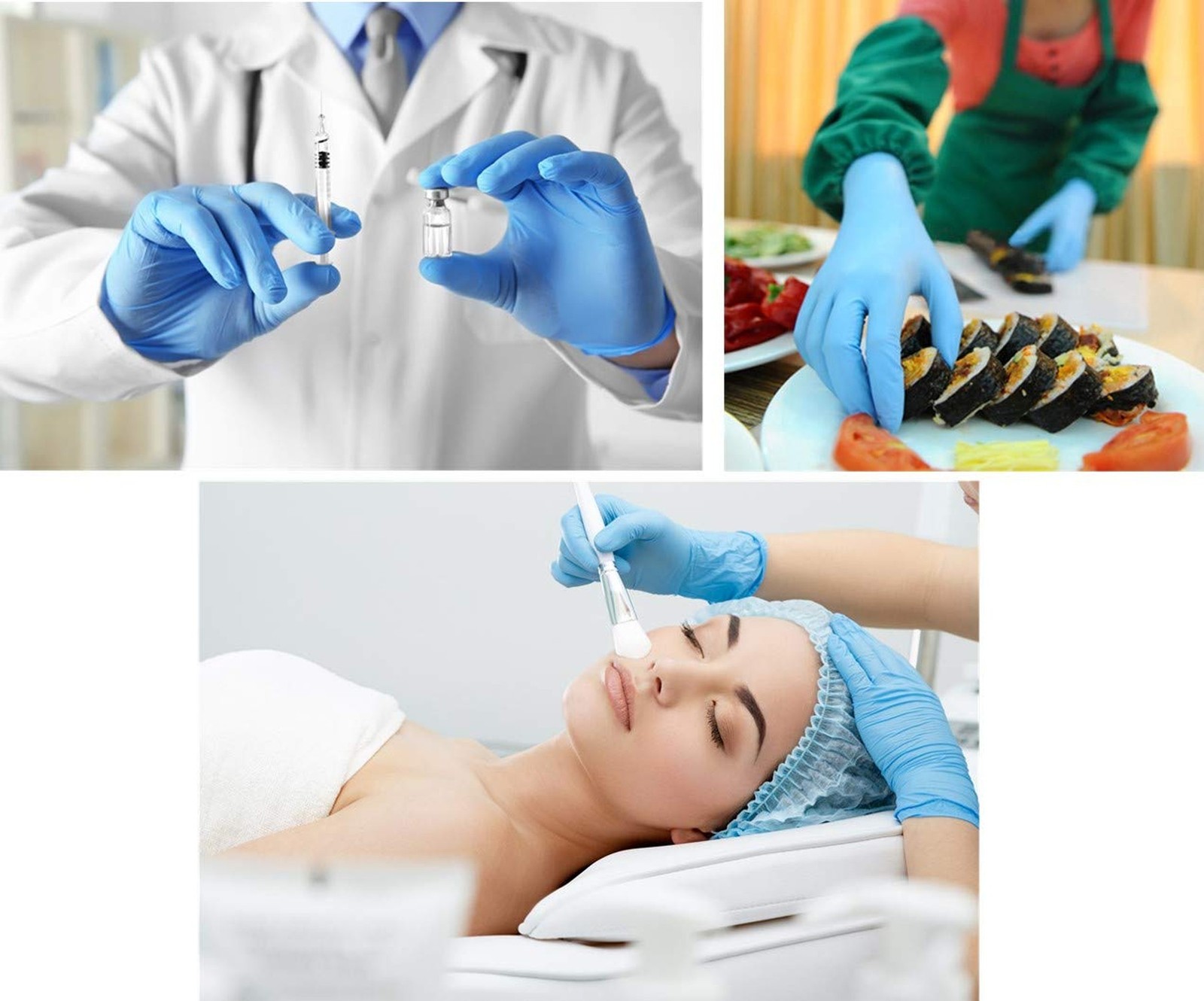 L1101 Disposable Nitrile Glove, Large, Pack of 100