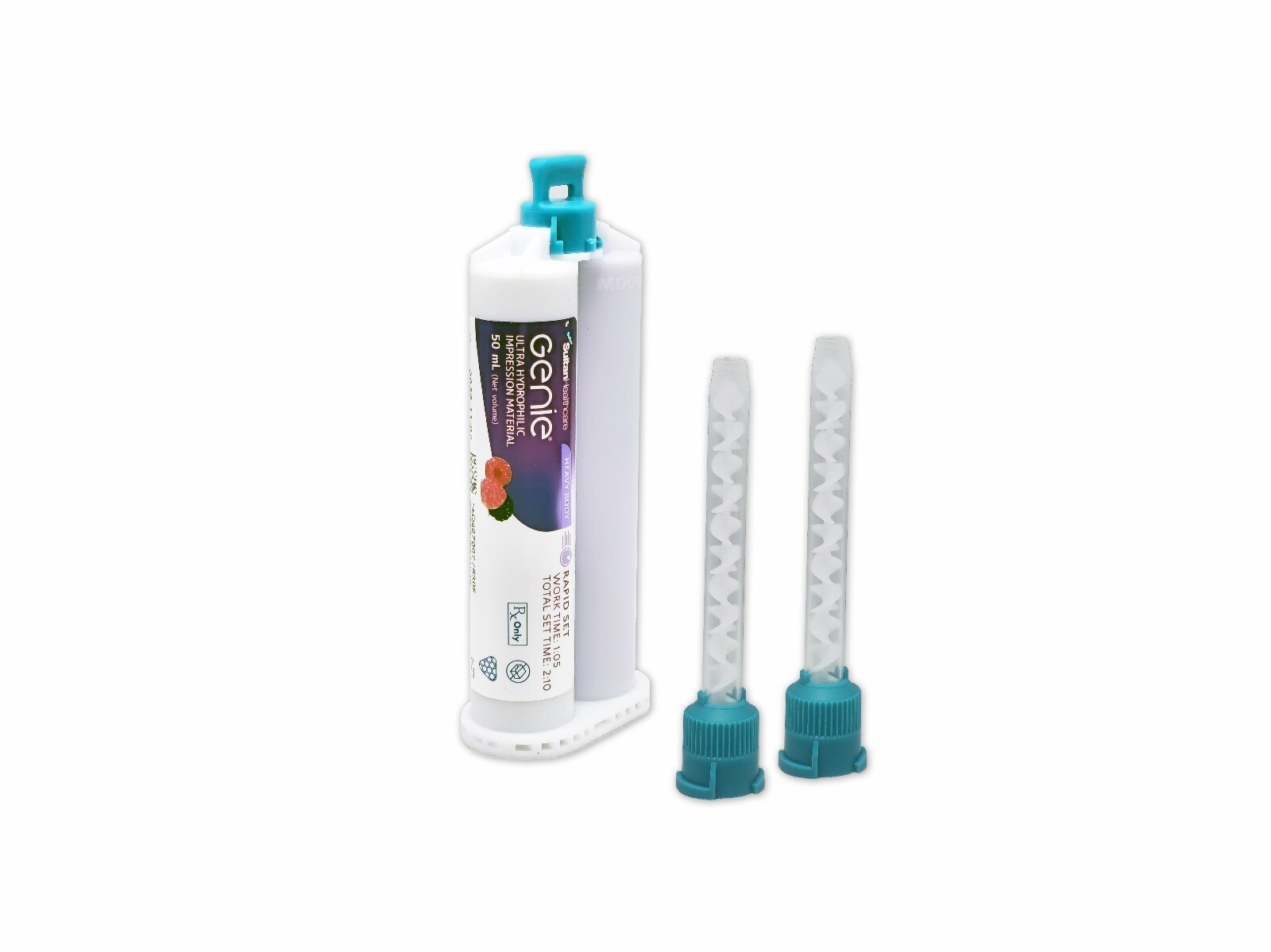 Genie 60x 50ml cartridges Heavy Body Rapid Set Impression Material + 100 Tips