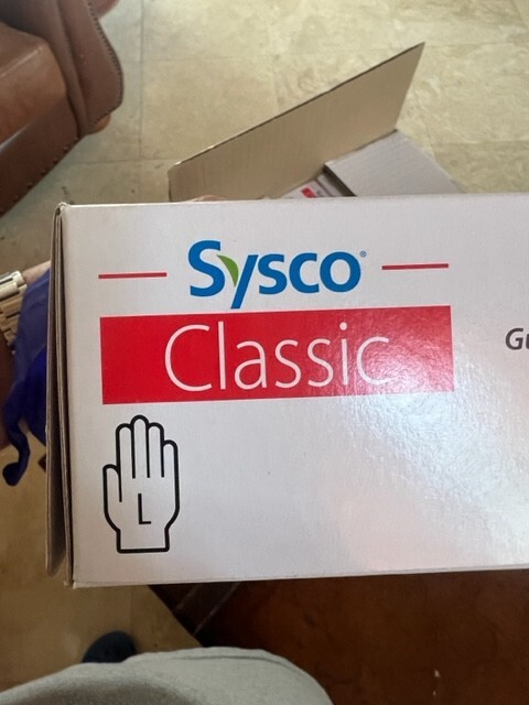 SYSCO High Performance Nitrile Gloves BLUE Food Grade – Large – 10/100 Ct Case