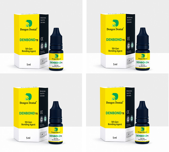 4 x Dental DENBOND TE 5th Generation Total Etch Bonding Adhesive 5ml Pack