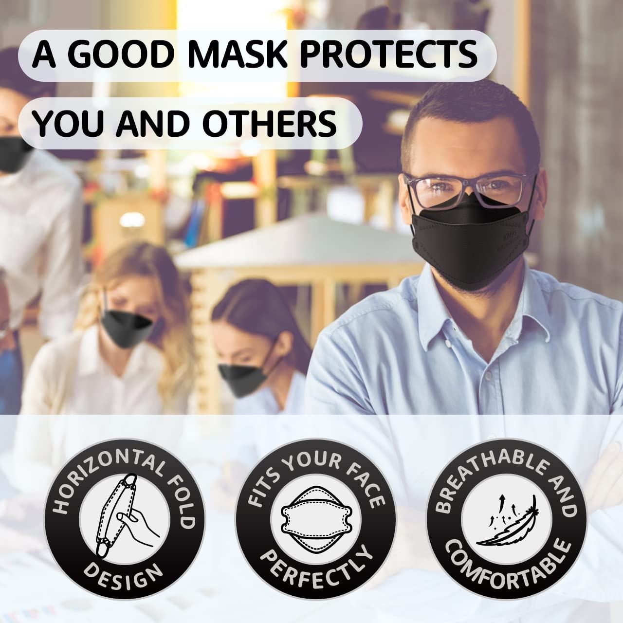 High-Quality KN95 Masks 50 Pack – Comfortable, Breathable, for All Occasions