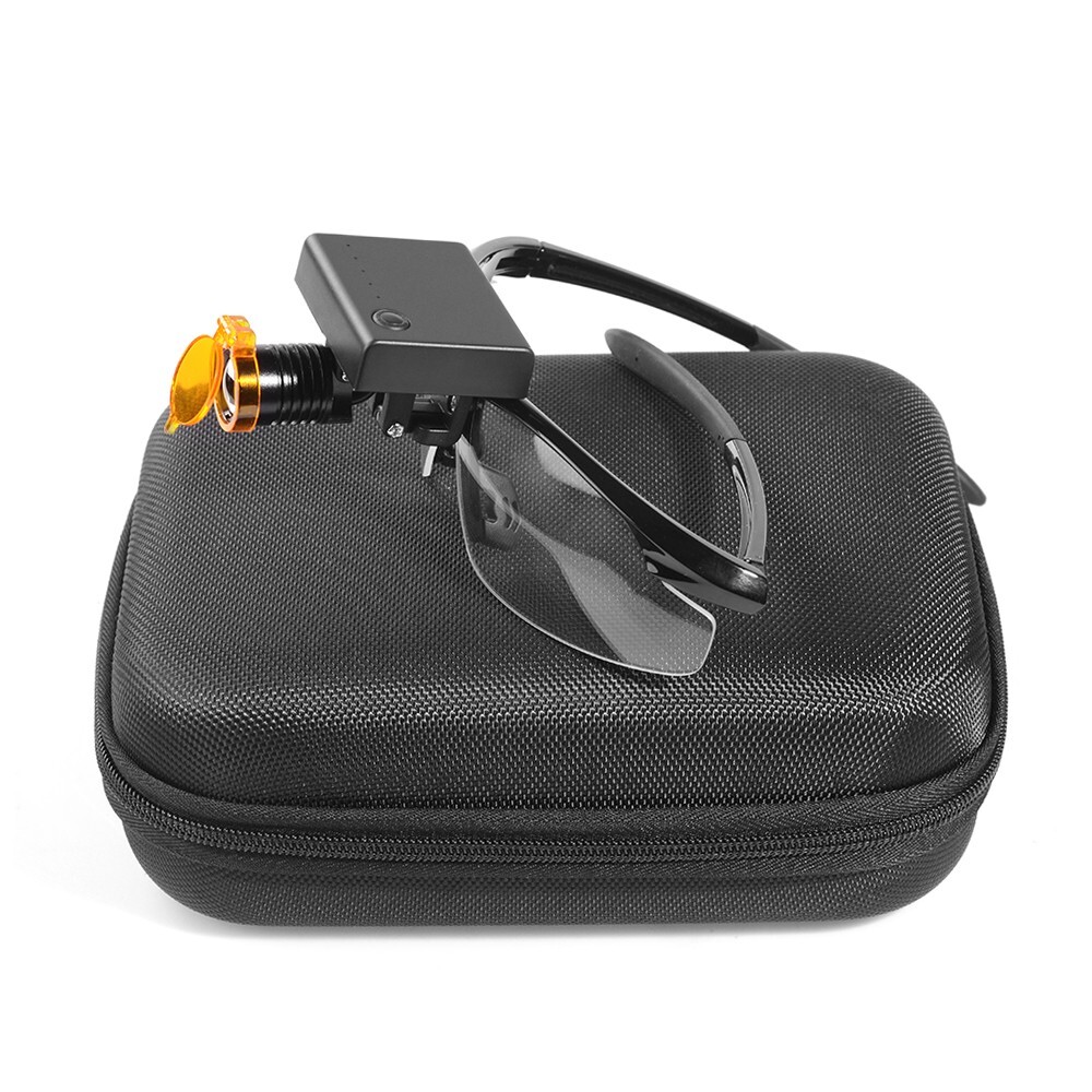 3W Wireless Dental LED Headlight with Optical Filter Dental Loupe Light US