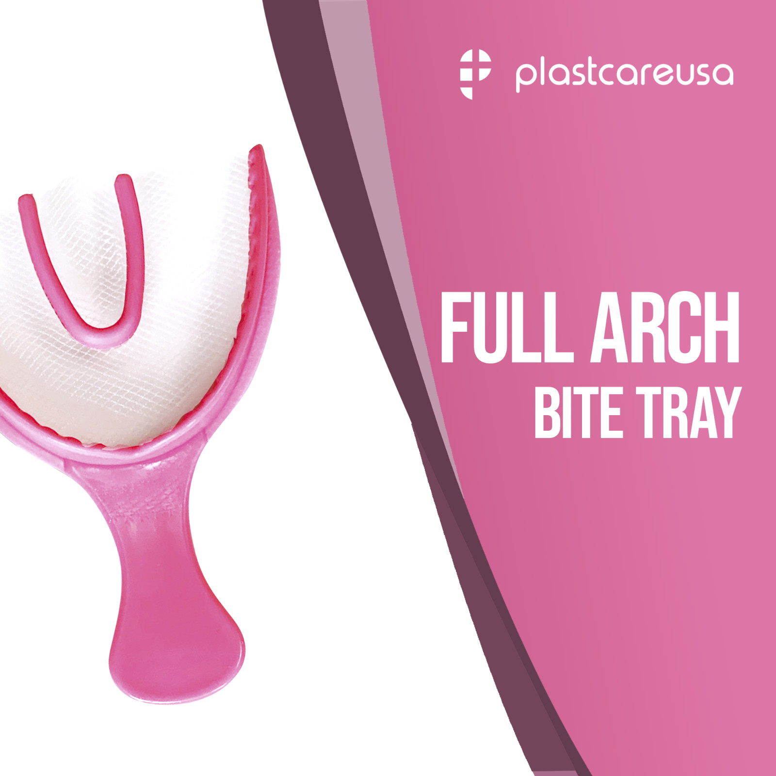 30 Dental Impression Bite Registration Triple Trays Molding, (Pink) (Full Arch)