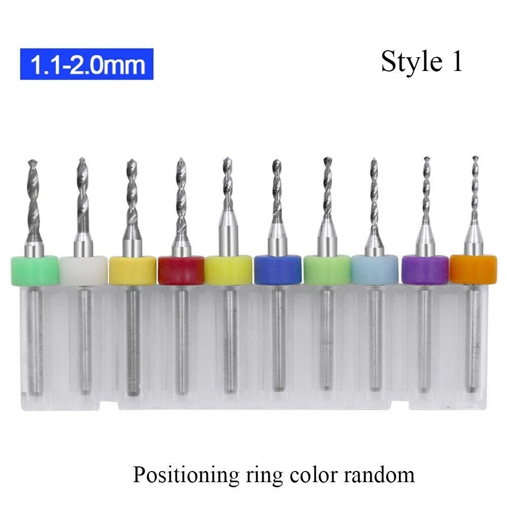 6 Types Dental CNC Engraving Burs Tungsten Carbide Steel Twist PCB Drill Bit Set