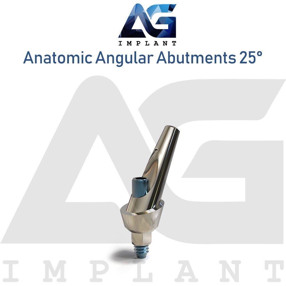 10 Anatomic Angular Prosthetic System 25° Aesthetic Titanium Hexagon 2.42mm