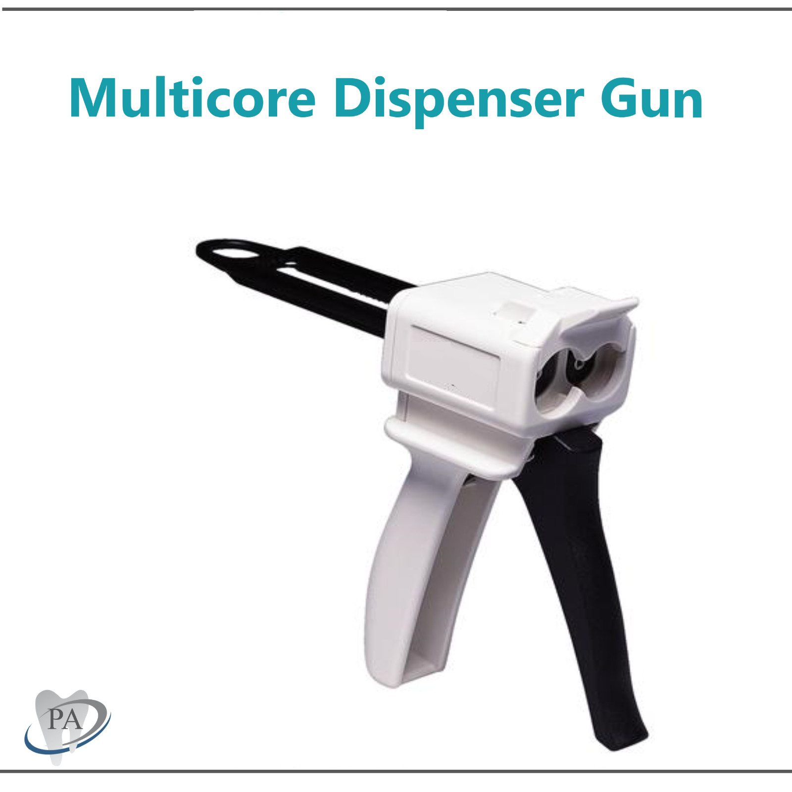 Dental Gun Multicore Dispenser Core Material Gun 1:1 mix Rratio 25 ml cartridge