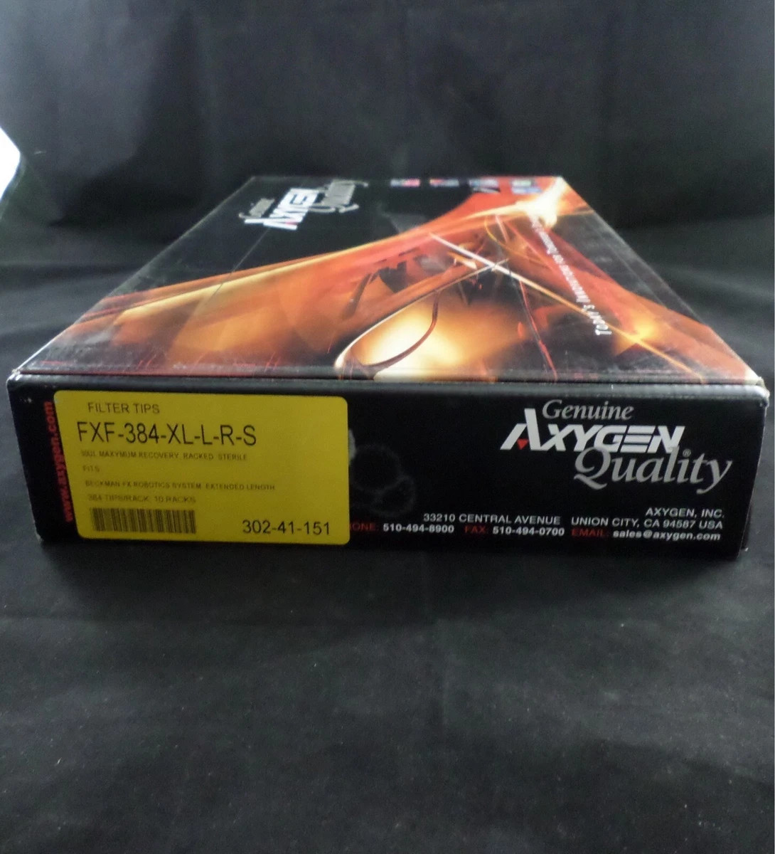 AXYGEN FXF 384 XL-L-R-S 30µL 384-Well Tips Extended Length Max Recovery 3840/PkK