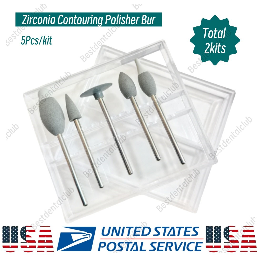 Zirconia Contouring Kit Dental Pre-sintered Zirconia Shaping Burs Polisher Tool