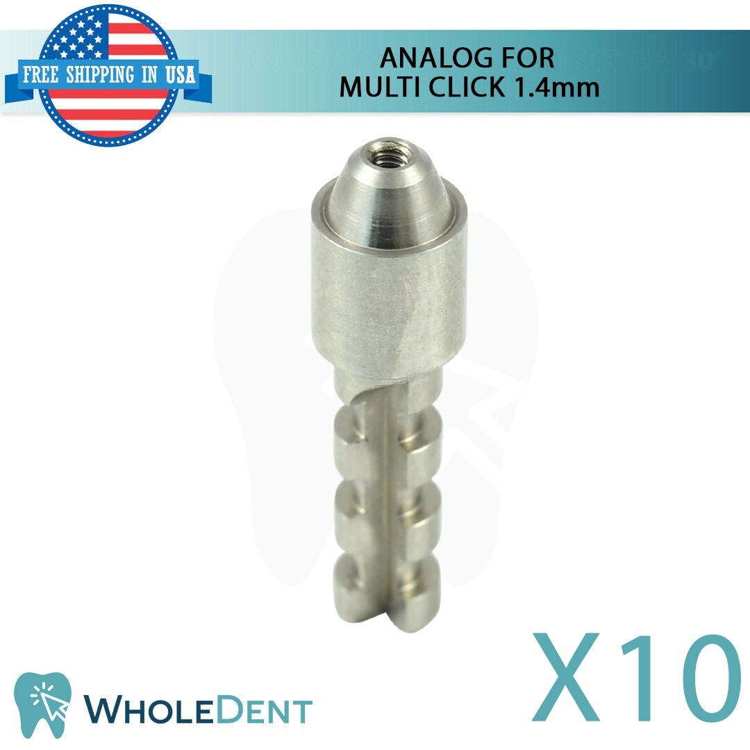10X Analog For Multi Unit 1.4mm System Lab Prosthetics Dental Abutment Replica