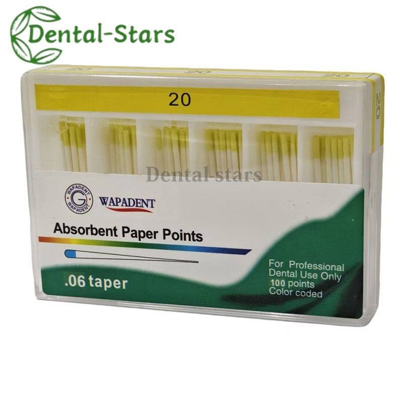 Dental Endodontic Absorbent Points Paper Points Taper 02/04/06/F Assorted #15-40