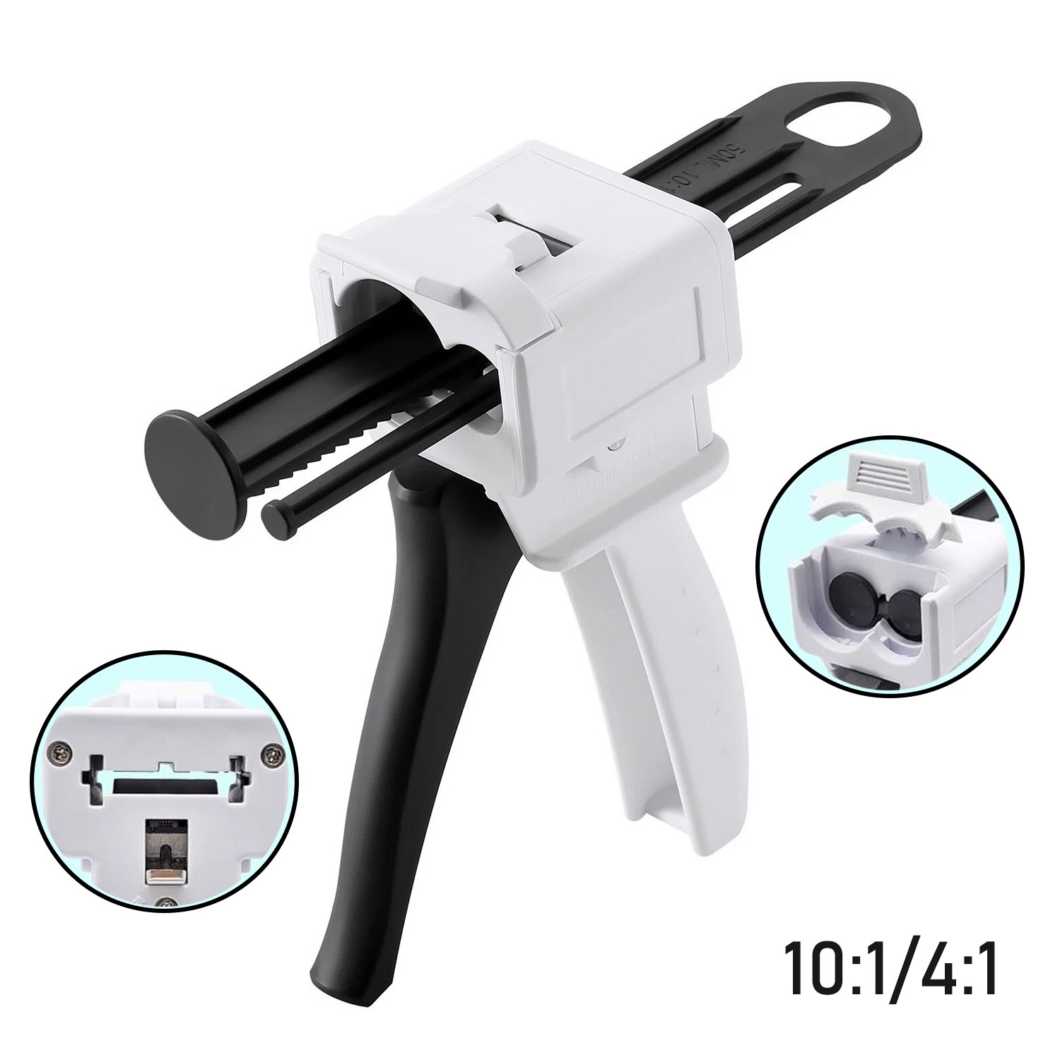 Dental Dispenser Gun Impression Mixing Applied 50ml 10:1(4:1) AB Plastic Tube