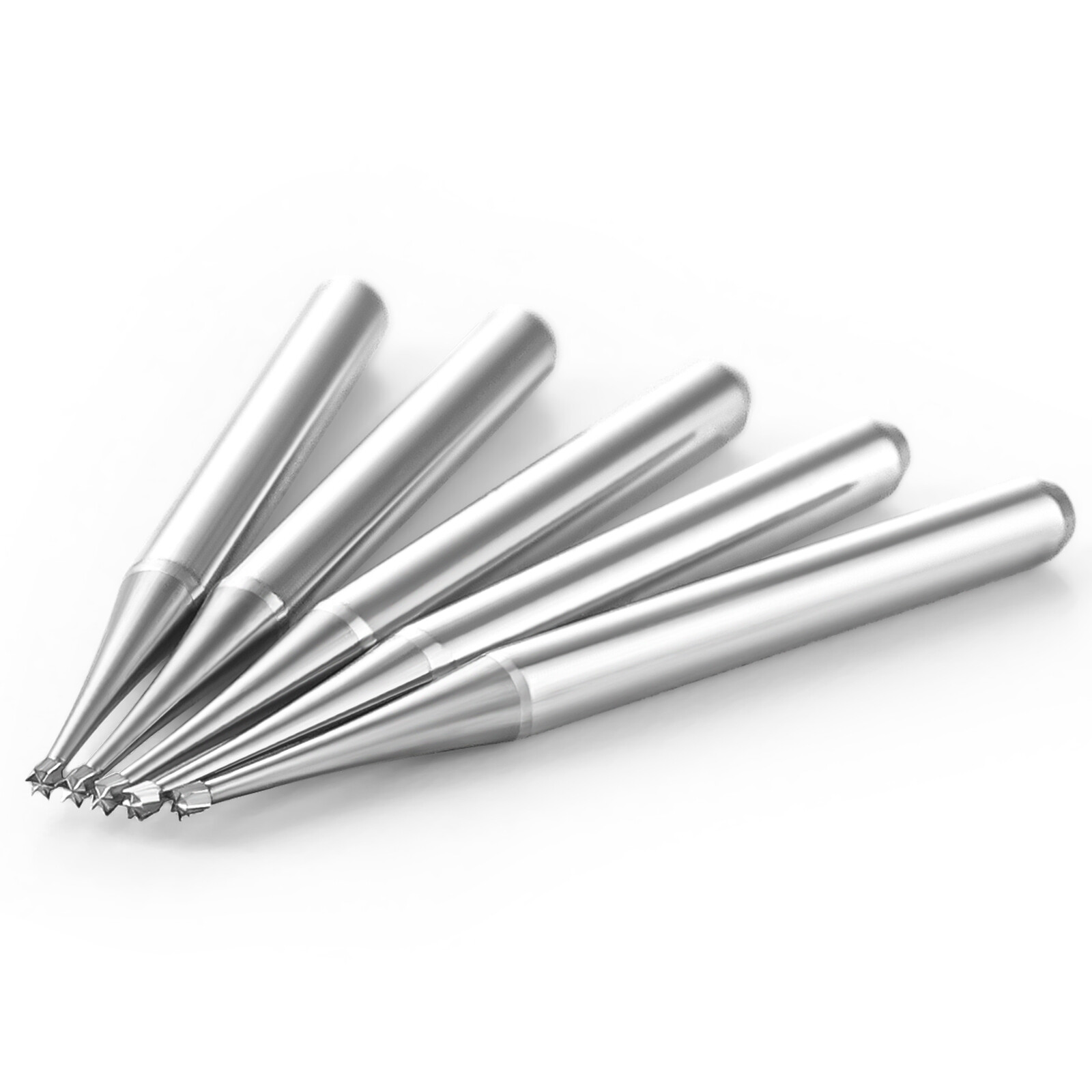 JMU 5/pk Dental Carbide Burs Shank Inverted Cone Metal Cutting Burs FG #33/34/36